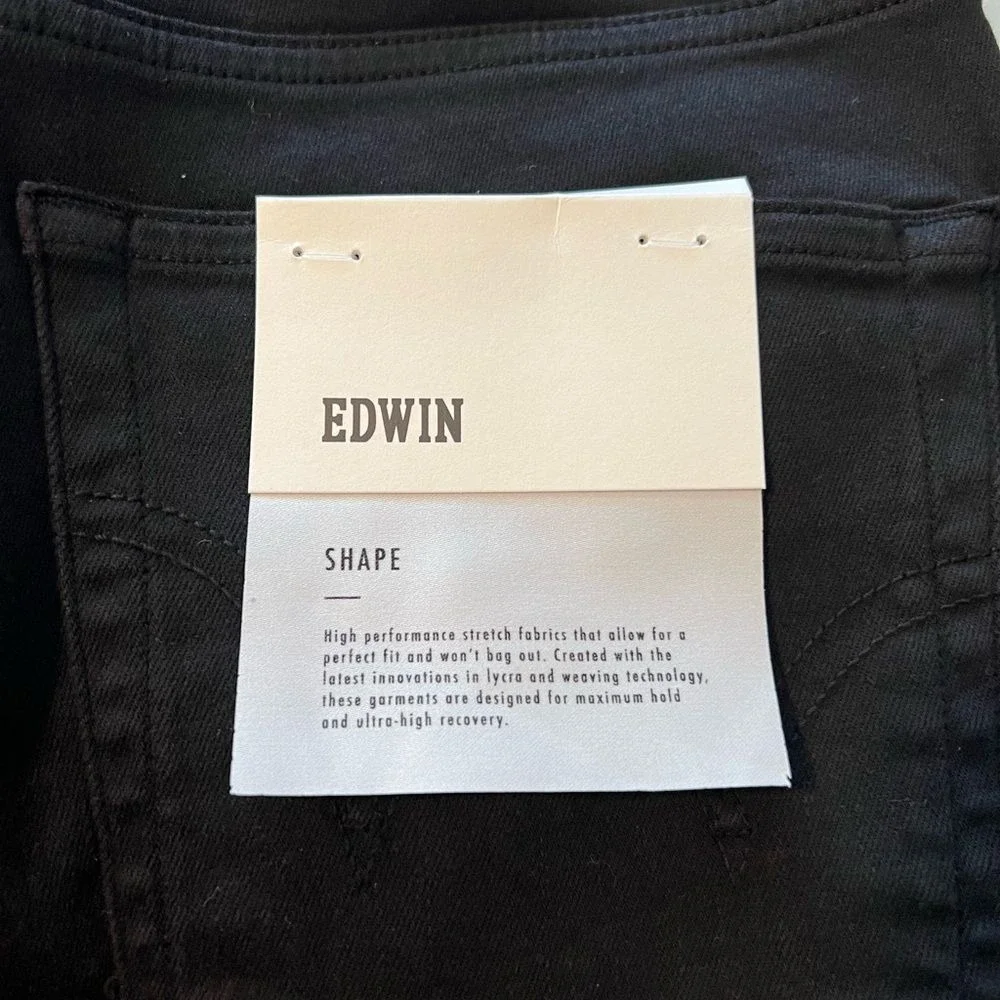 Edwin Pixie Mid Rise Skinny Jeans Black EW2000-SSY NWT‎ Size 27